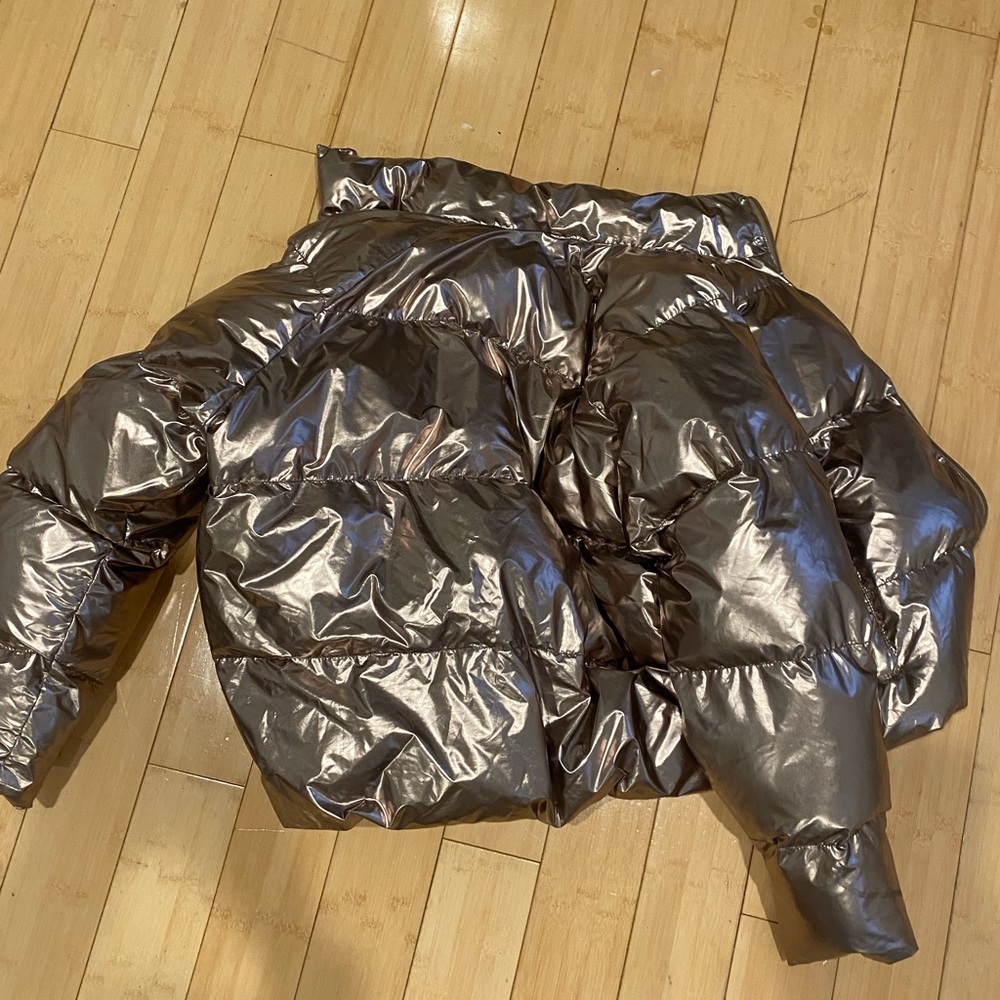 MOTHER rose gold puffer coat - Picture 4 of 7